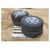 (4) BFGoodrich LT255/75R17 Tires On 5-Bolt Jeep