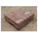Pallet Of 7.5' x 15.5' Red Brick Pavers