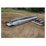 (2) Pallets Of Ridge Cap, Tin Sheets & More