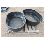 (2) 40gal Poly Stock Tanks