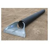 20'8' x 16' Culvert Drain Pipe W/ (2) Metal Ends
