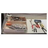 (2) Boxes Of Pliers, Hand Saws, Impact Driver &