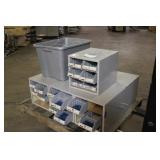 Pallet Of (7) Retail Parts Organizers W/ Contents
