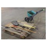 Y.E.S. Seed Spreader W/ Garden Tools