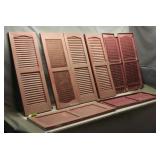 (8) 38.5' x 14' Plastic Window Shutters