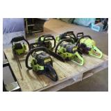 (6) Poulan Chainsaws