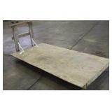 4' x 8' Wooden Rolling Cart