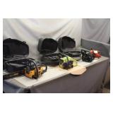 (4) Chainsaws, (3) Of Them W/ Cases