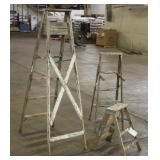 (3) Wooden Ladders