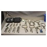 Assorted Vice Grips, Socket Wrench Set, And More