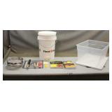 Tote Of Honey Bottling Equipment W/ Beekeeping B