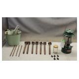 Coleman Lantern, Tent Stakes & Arrow Heads
