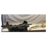 Black Bear Fur & Fox Hide