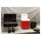 Charmglow Grill, Water Jug & Cooler
