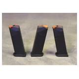 (3) 9mm 15Rnd Glock mags 1594-01