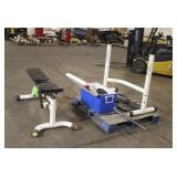Weight Bench w/ Weights in a Cooler