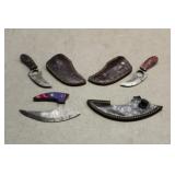 Handmade 3 1/4' Fixed Blade Damascus Steel Knife