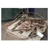 (4) Chain Binders, Piece of Chain, Receiver Hitch