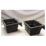 (2) Rubber Little Giant Livestock Waterers/Feeders