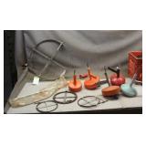 Milk Crate of Plumbing Augers/Snakes