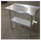 18' x 36' x 36' Stainless Steel Table