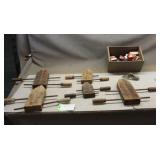 (5) Wood Clamps & Assorted Homelite Parts