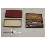 Lufkin Micrometer Set W/ Starrett Depth And Angle