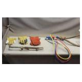 Box Of Air Hoses, Air Gauges, And Gloves