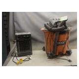 Ridgid Shop Vac W/ Honeywell Heat Giant