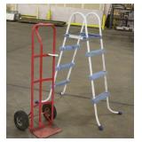 5' Pool Ladder W/ 4.5' Tall Dolly
