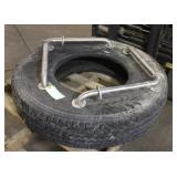 11,00R20 Semi Tire W/ (2) Aluminum Hand Rails