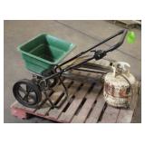 Red Devil Seeder W/ 20lb. Propane Tank And Metal C