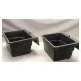 (2) Rubber Little Giant Livestock Waterers/Feeders