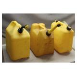(3) 5-Gallon Diesel Tanks
