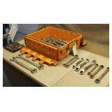 Tote of Assorted Combination Wrenches