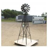 8' Tall Windmill W/ Ground Stakes