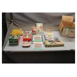 Box Of Assorted Antique Christmas Items
