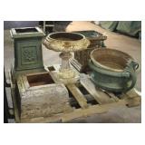 Assorted Vintage Cemetery Urns