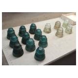 (15) Antique Glass Insulators