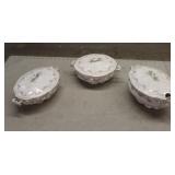 (3) The Fulda Serving Dishes Made In Austria