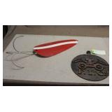 Cast Iron F.I.C. Hanging Sign & Decorative Fishing