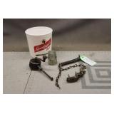 Vintage Hand-Crank Engine Valve, Insulator, Storm