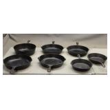 (7) Cast Iron Pans