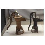 (2) Antique Hand Water Pumps