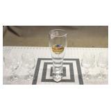 (4) Bohemia Glasses W/ Leinenkugel's Boot Glass