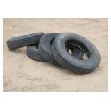 (4) Bridgestone 11R24.5 Semi Tires