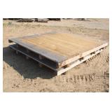 (2) 92' x 104' Wooden Pallets