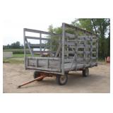9' x 16' Hay Wagon On Bradford 6 Ton Running Gear