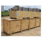 (3) Large Wooden Gaylords