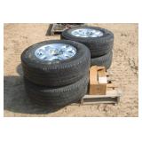 (4) Michelin LT265/70R18 Tires On Chevy 8x6.5 Rims